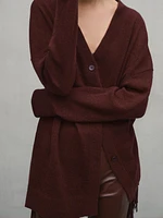 Long 100% cashmere cardigan - Studio