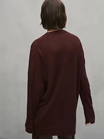 Long 100% cashmere cardigan - Studio