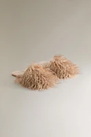 FAUX FUR MULE SLIPPERS