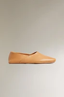 SOFT LEATHER BALLET FLATS