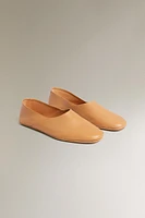 SOFT LEATHER BALLET FLATS