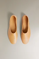 SOFT LEATHER BALLET FLATS