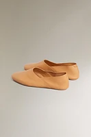 SOFT LEATHER BALLET FLATS