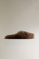 FAUX FUR MULE SLIPPERS