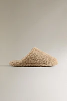 FAUX SHEARLING SLIPPERS