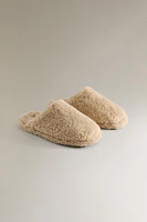 FAUX SHEARLING SLIPPERS