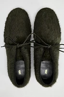 LOW HEEL FAUX FUR SHOES