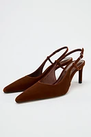 VELVET LOOK SLINGBACK