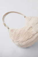 FAUX FUR SHOULDER BAG