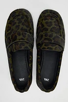 ANIMAL PRINT FURSKIN LOAFERS