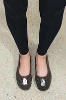 METAL TRIM BALLET FLATS