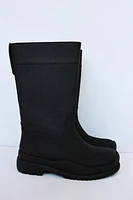 WATER RESISTANT RUBBERIZED EFFECT BOOTS