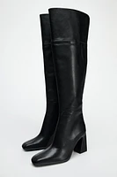 OVER-THE-KNEE HEELED BOOTS