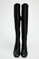 OVER-THE-KNEE HEELED BOOTS