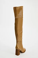 LEATHER HEELED XL BOOTS