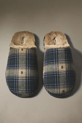 WARM CHECK SLIPPERS