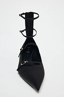 KITTEN HEEL STRAPPY SHOES