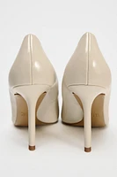 Stiletto heel patent effect high heels. Pointed toes and round topline. <br/><br/>Heel height: 3.7 inches (9.5 cm)