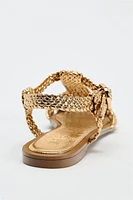 WOVEN CAGE SANDALS