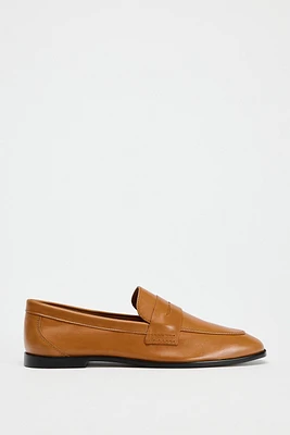 LEATHER PENNY LOAFERS