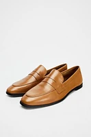 LEATHER PENNY LOAFERS