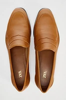 LEATHER PENNY LOAFERS