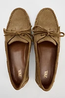 SUEDE PENNY LOAFERS