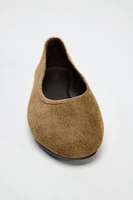 SUEDE BALLET FLATS