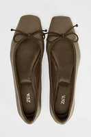 VELVET LOOK BALLET FLATS