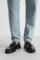 TASSEL LEATHER LOAFERS