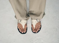 LEATHER SANDALS WITH BUCKLE