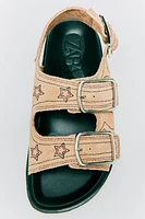 LEATHER SANDALS WITH BUCKLE