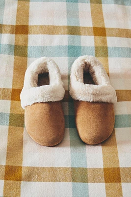 COZY LEATHER SLIPPERS