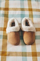 COZY LEATHER SLIPPERS