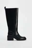 WIDE HEELED BOOTS