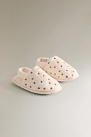 TERRYCLOTH STAR BATHROOM SLIPPERS