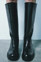 MOCK CROC RIDING BOOTS