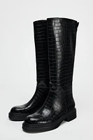 MOCK CROC RIDING BOOTS