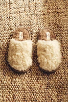 JUNIOR FAUX SHEARLING SLIPPERS