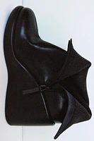 HEELED LEATHER ANKLE BOOTS WITH LINING