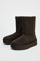 PLATFORM ANKLE BOOTS WITH INNER LINING