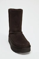 PLATFORM ANKLE BOOTS WITH INNER LINING