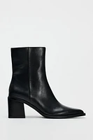 WIDE HEELED ANKLE BOOTS