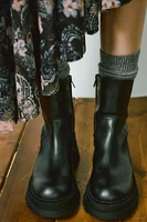 LUG SOLE ANKLE BOOTS