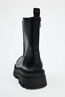 LUG SOLE ANKLE BOOTS