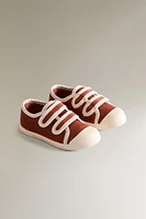 COTTON SNEAKERS WITH STRAPS