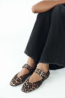 ANIMAL PRINT BALLET FLATS