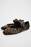 ANIMAL PRINT BALLET FLATS