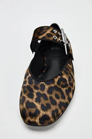 ANIMAL PRINT BALLET FLATS