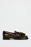 STUDDED TASSELED LOAFERS